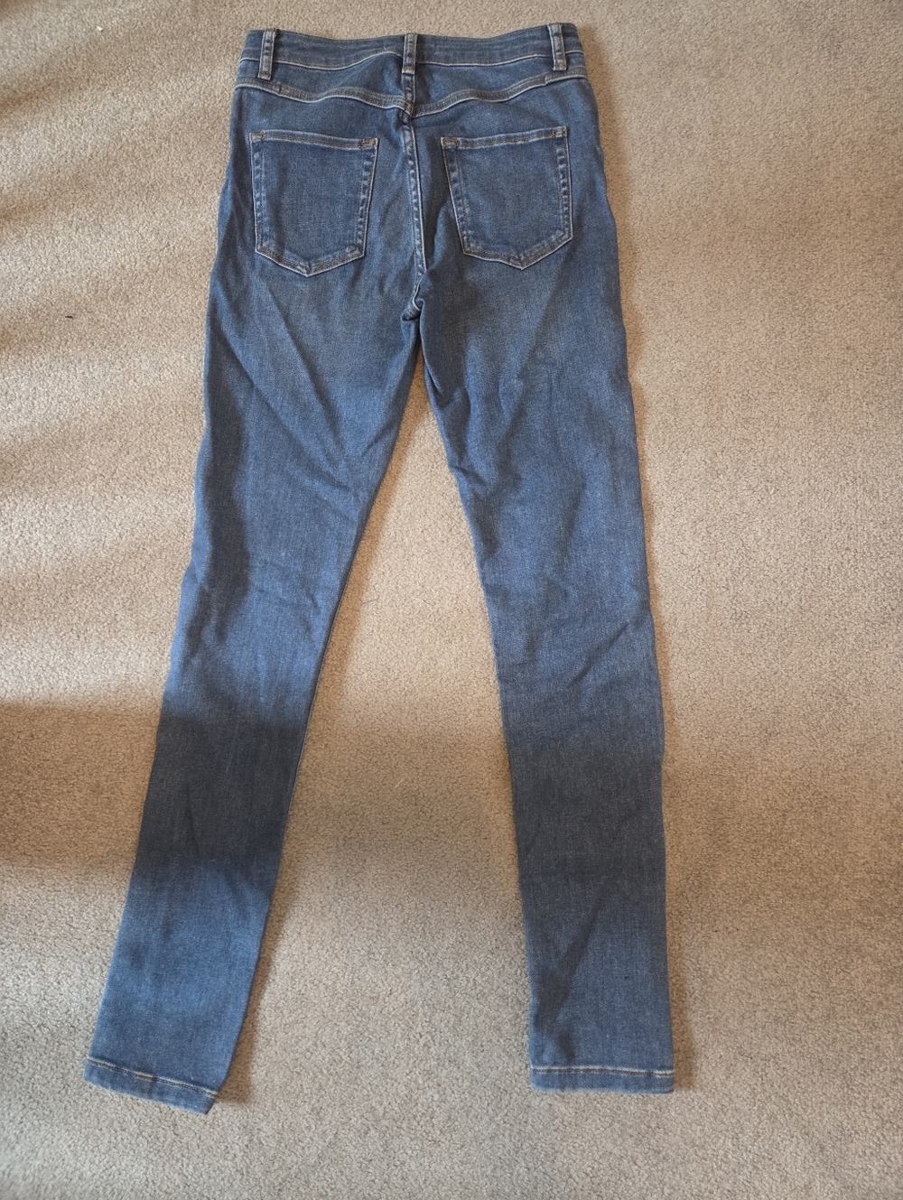 Sandro Button Hem Skinny High Rise Jeans - Picture 7 of 7